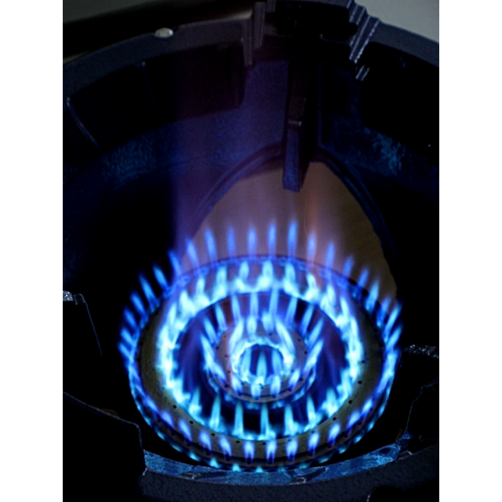 Газовая плита-горелка для ВОК , КАЗАН. 30 кВт, корпус из нержавейки.